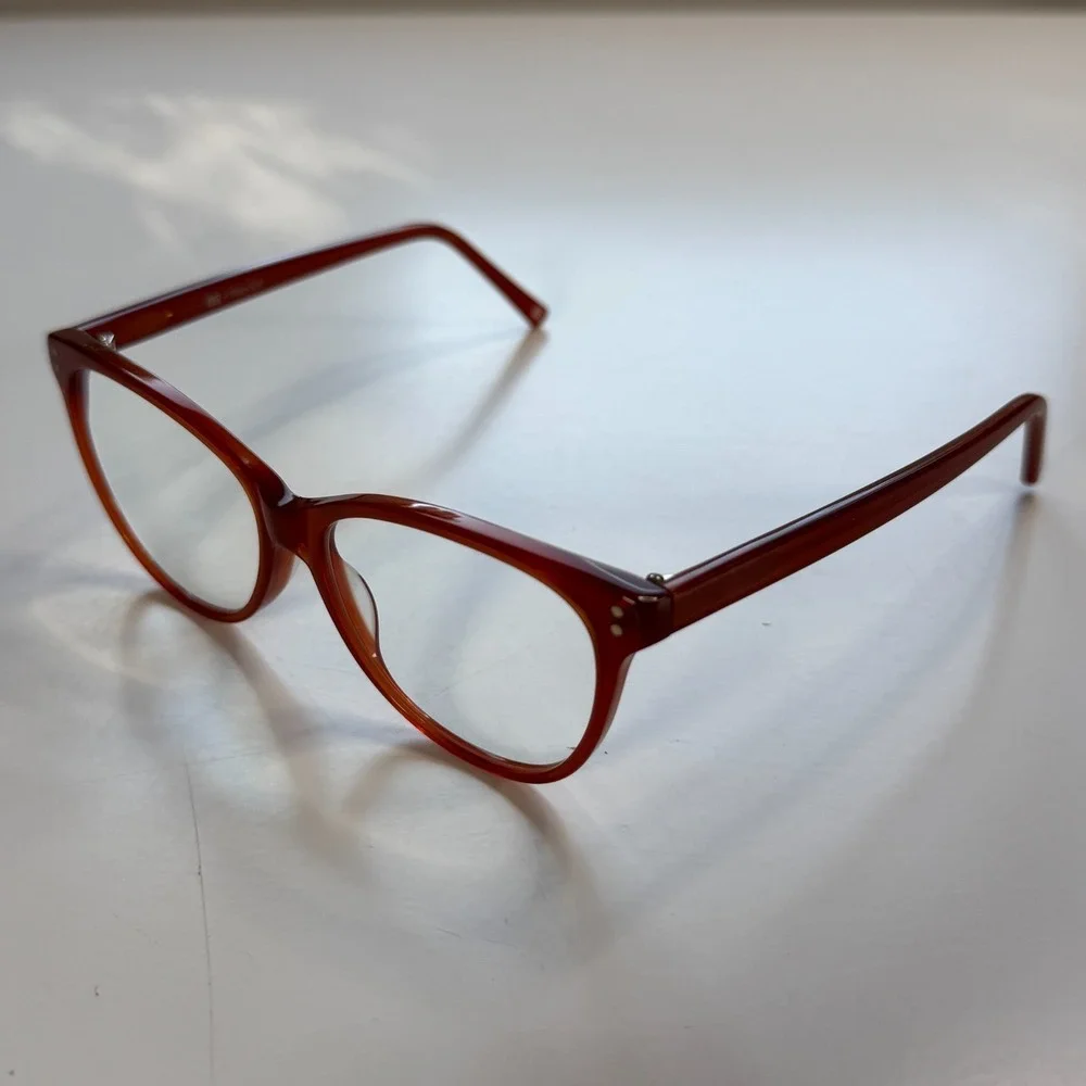 MUSE x Hilary Duff Betty Cat-Eye Eyeglasses Frames Only Womens Brick 52-14-140‎